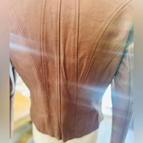 Express Vintage Leather Blazer - Picture 5 of 13